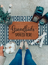 Load image into Gallery viewer, Grandkids Spoiled Here Coir Door Mat