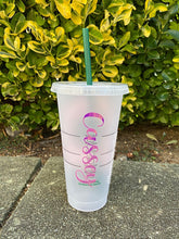 Load image into Gallery viewer, Sunflower Butterfly 24 oz Starbucks Reusable Cold Cup