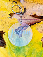 Load image into Gallery viewer, Personalized Round Acrylic Tassel Key chain