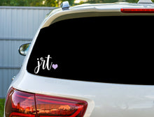 Load image into Gallery viewer, PERSONALIZED Initials Heart Vinyl Decal