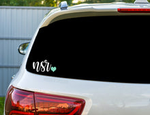 Load image into Gallery viewer, PERSONALIZED Initials Heart Vinyl Decal