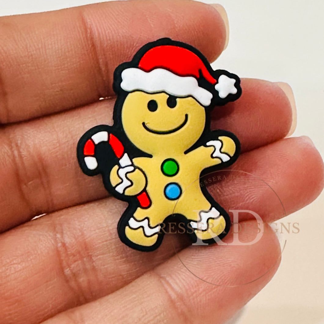 Gingerbread Man with Candy Cane Focal