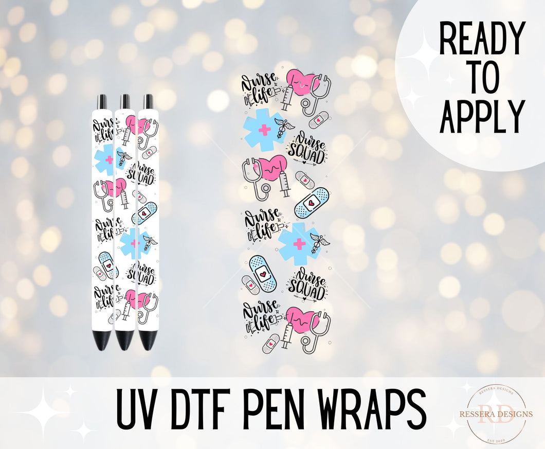 Nurse Life - UV DTF Pen Wrap