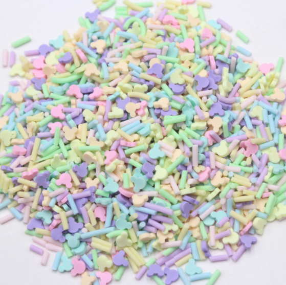 Pastel Mouse Sprinkles Polymer Clays