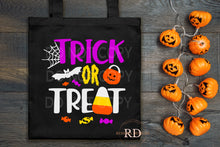Load image into Gallery viewer, Personalized Trick or Treat Halloween Tote Bag
