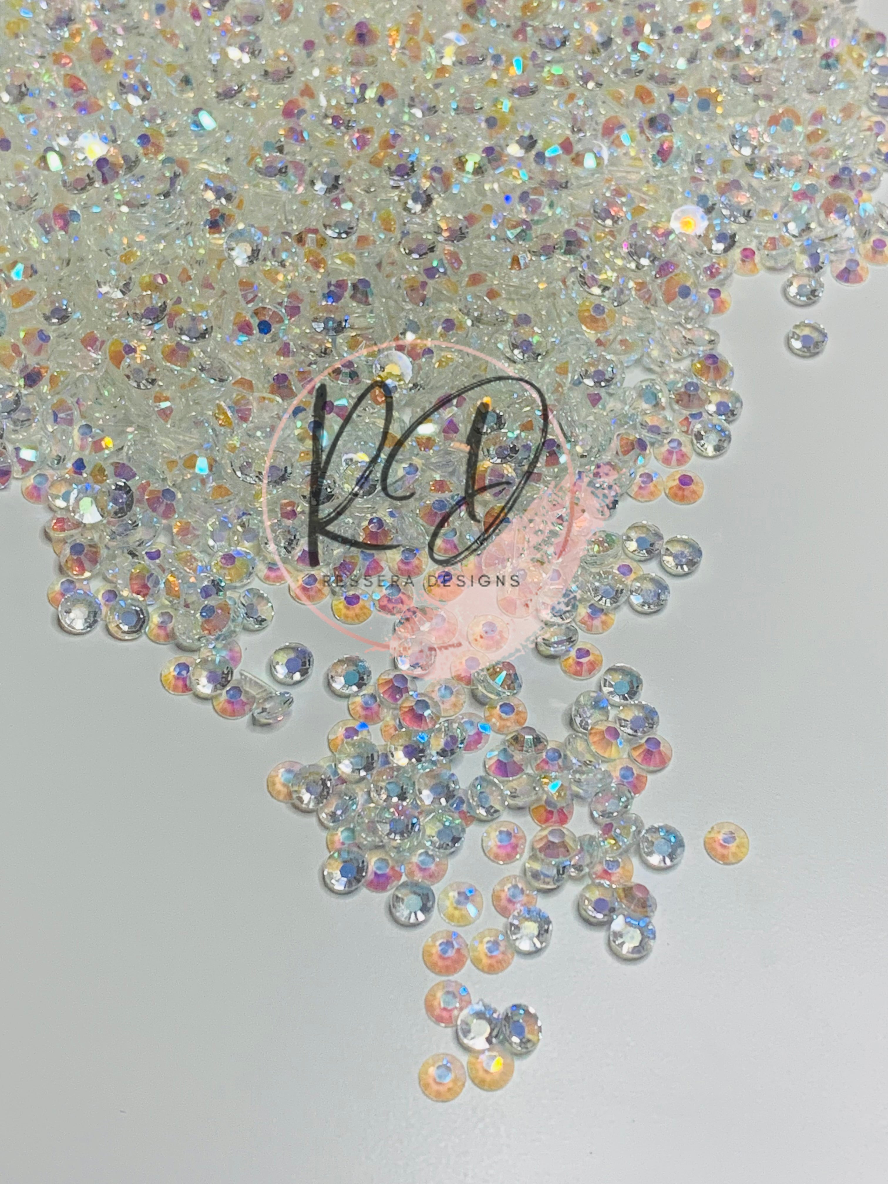 Crystal AB Transparent Rhinestones Flat Back – Ressera Designs