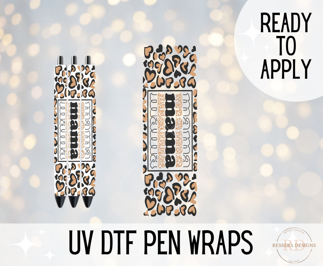 Mama Leopard - UV DTF Pen Wrap