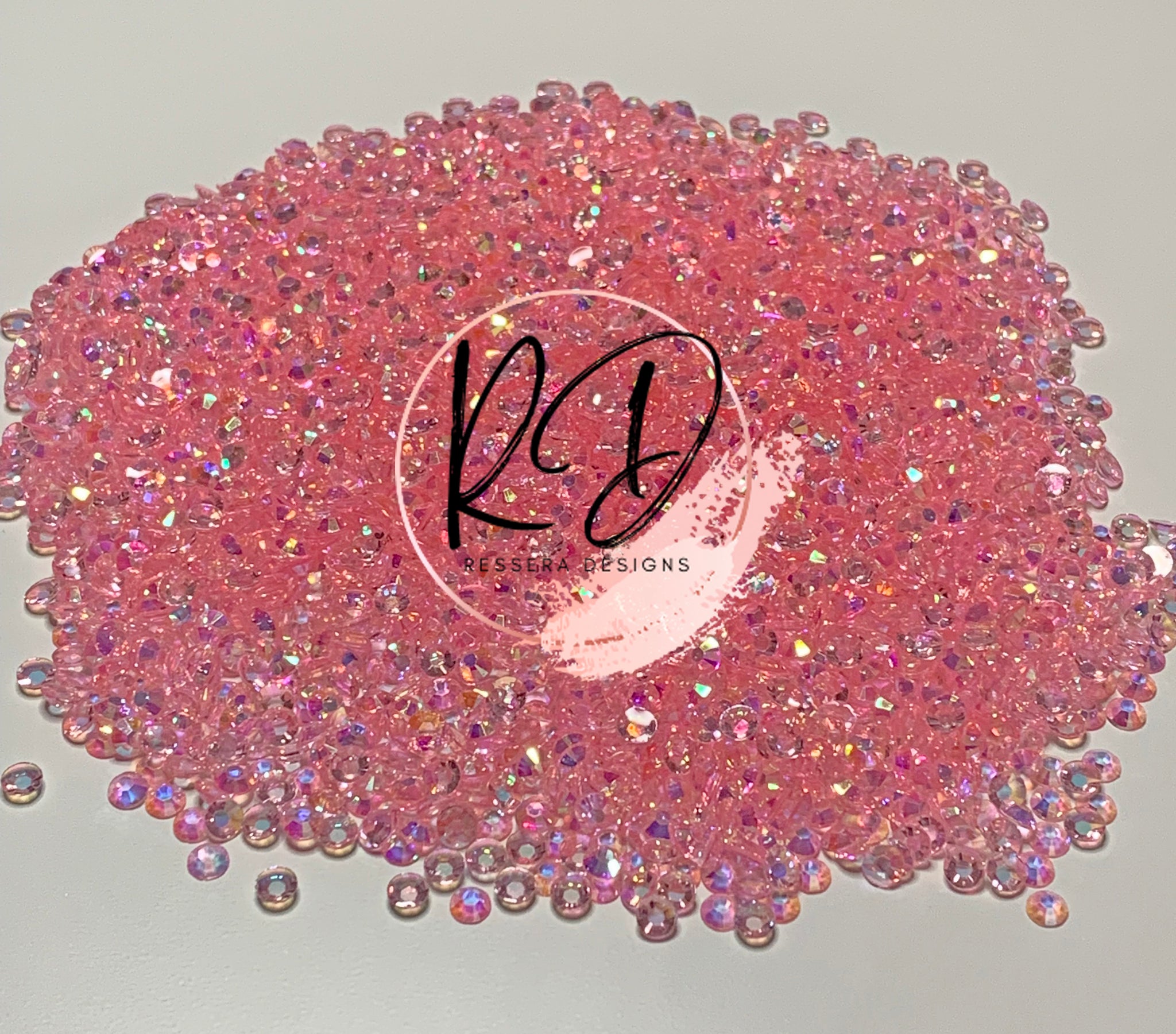 Light Pink AB Transparent Rhinestones Flat Back – Ressera Designs